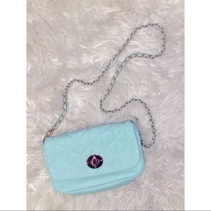 Small turquoise purse